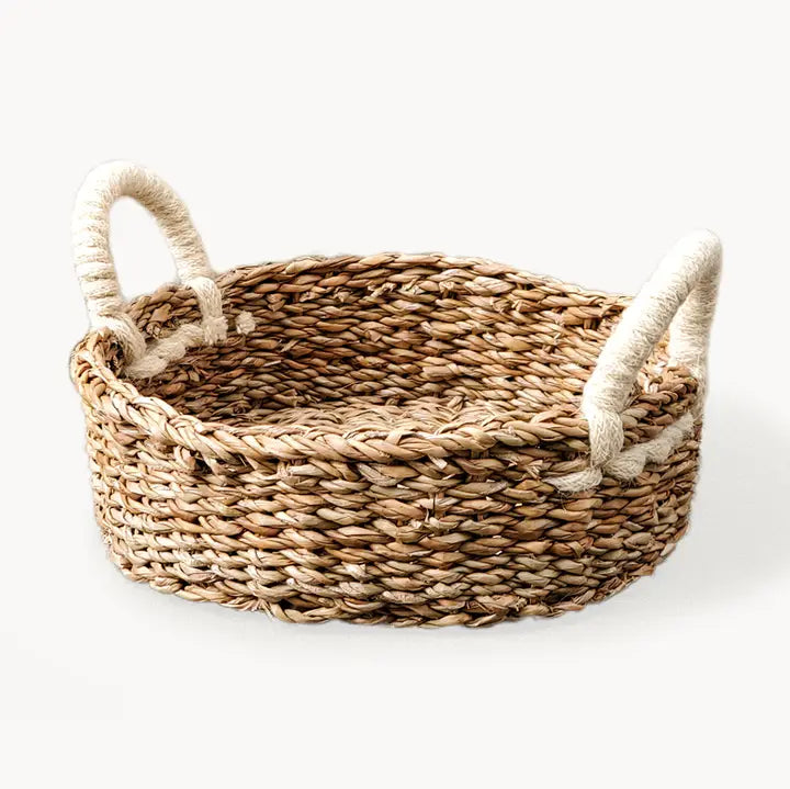 Handwoven Savar Round Bread Basket
