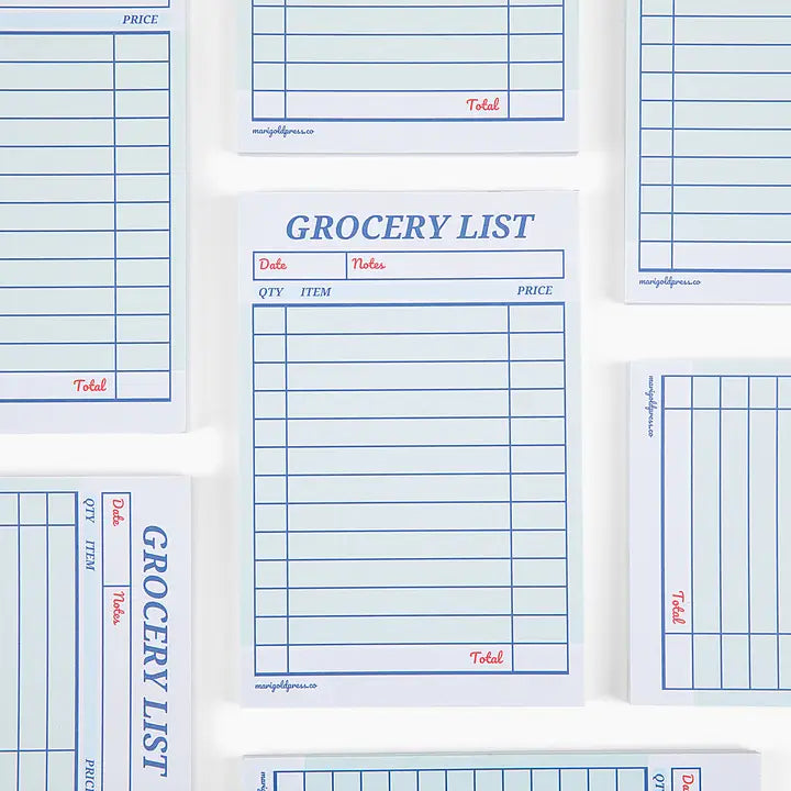 Guest Check Notepad Grocery List