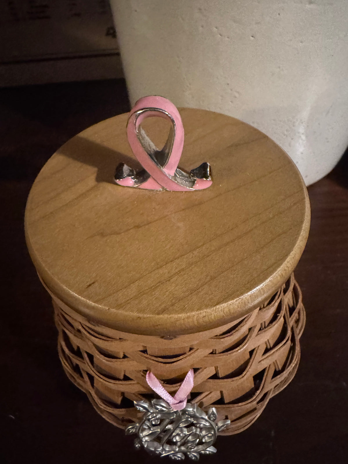 2012 Longaberger Horizon of Hope Basket Set with Lid, Tag & Pamphlet