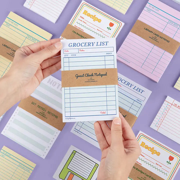 Guest Check Notepad Grocery List