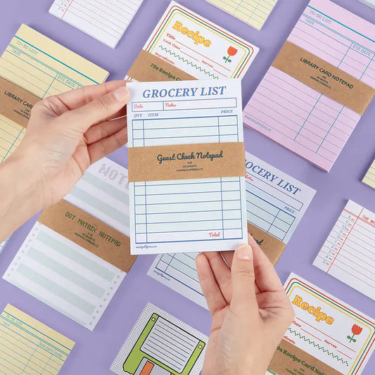 Guest Check Notepad Grocery List