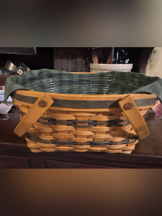 Vintage 1996 Longaberger Traditions Collection Community Basket Liner Protector